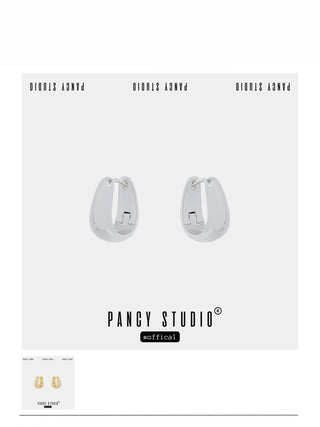 SIMPLE GLOSSY WATER DROP EAR CLIP