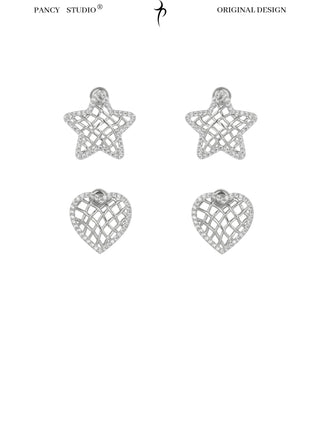 STARS & HEARTS DIAMOND EARRINGS