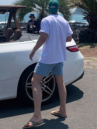 Denim shorts