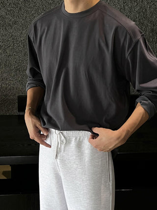 LONG SLEEVED COTTON T-SHIRT