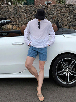 Denim shorts