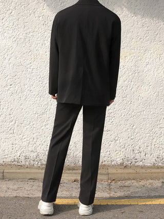 Straight wide-leg trousers