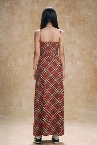Plaid cami dress