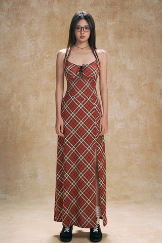 Plaid cami dress