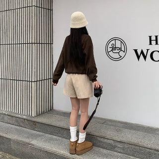 Corduroy shorts