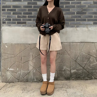Corduroy shorts