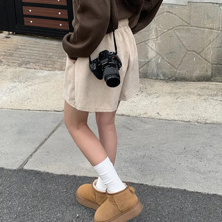 Corduroy shorts