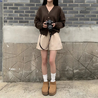 Corduroy shorts