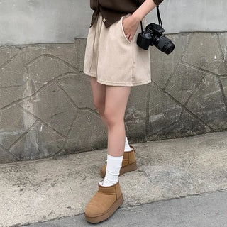Corduroy shorts