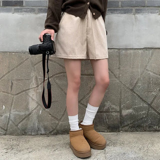Corduroy shorts