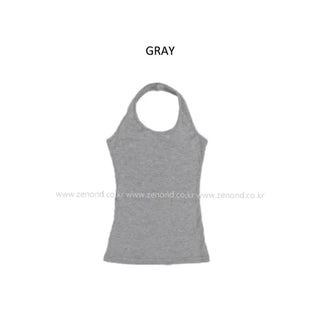 [7 colors] Long halter sleeveless top