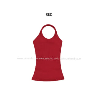 [7 colors] Long halter sleeveless top