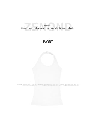 [7 colors] Long halter sleeveless top