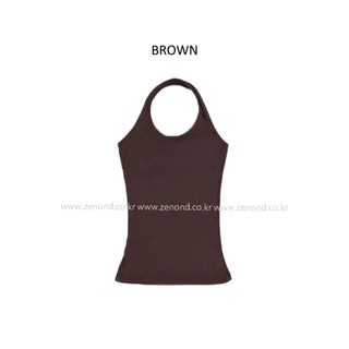 [7 colors] Long halter sleeveless top