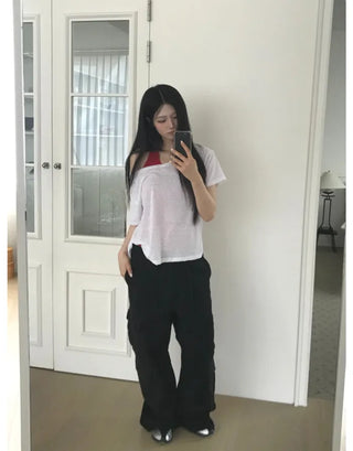 [7 colors] Long halter sleeveless top