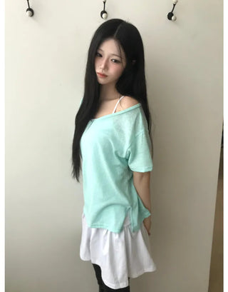 [3 colors] Striped Capri Pants