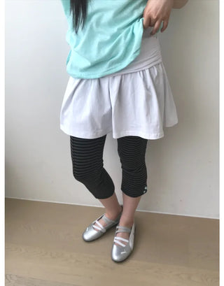 [3 colors] Striped Capri Pants