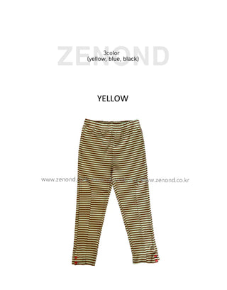 [3 colors] Striped Capri Pants