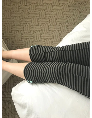 [3 colors] Striped Capri Pants