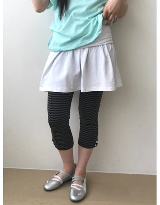 [3 colors] Striped Capri Pants