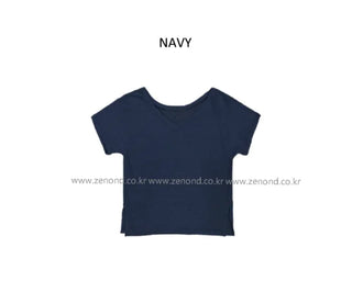 [4 colors] V-neck cool knit