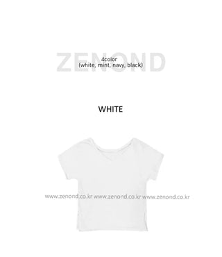 [4 colors] V-neck cool knit