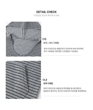 [2 colors] Striped Summer Zip-Up