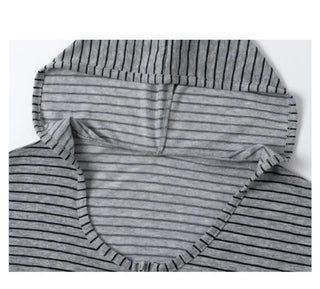 [2 colors] Striped Summer Zip-Up
