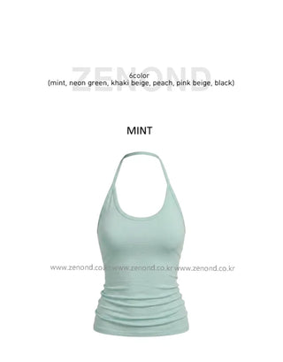 [6 colors] Slim Halter Sleeveless
