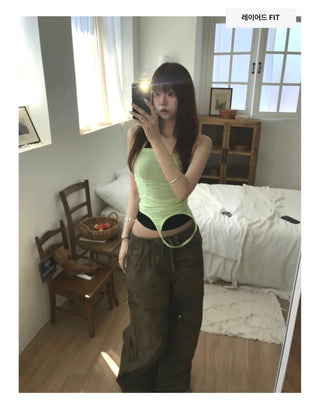 [6 colors] Slim Halter Sleeveless