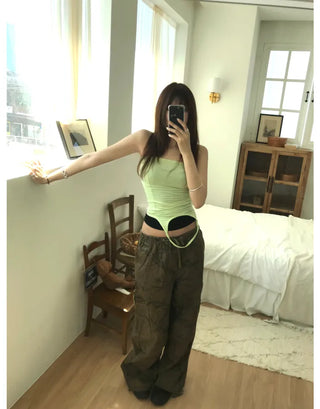 [6 colors] Slim Halter Sleeveless
