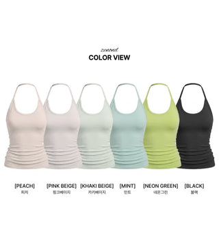 [6 colors] Slim Halter Sleeveless