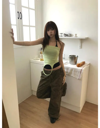 [6 colors] Slim Halter Sleeveless