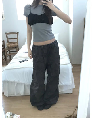 [2 colors] Camouflage Cargo Pants