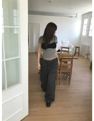 [2 colors] Camouflage Cargo Pants