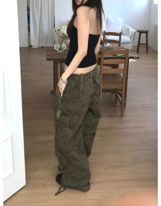 [2 colors] Camouflage Cargo Pants
