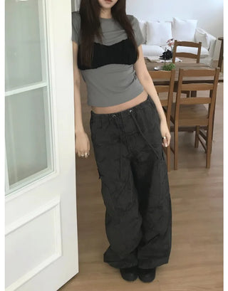 [3 colors] Shirred Wrinkle Bustier