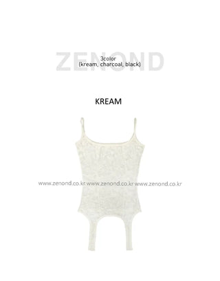 [3 colors] Lace Crop Sleeveless