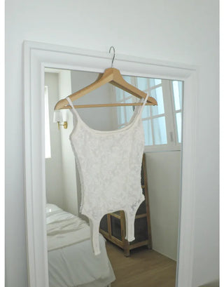 [3 colors] Lace Crop Sleeveless