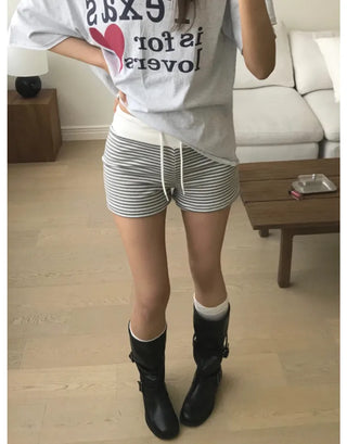 [3 colors] Striped shorts