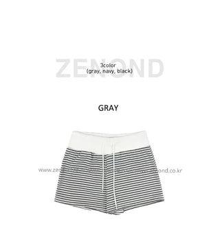[3 colors] Striped shorts
