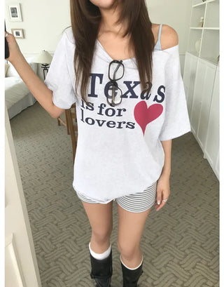 [2 colors] Texas T-shirt