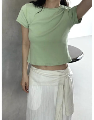 [3 colors] Basic Point T-shirt