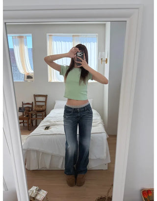 [3 colors] Basic Point T-shirt
