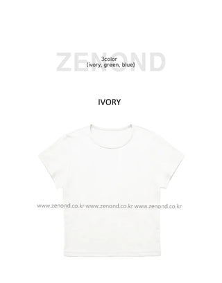 [3 colors] Basic Point T-shirt