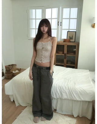 [2 colors] Sleeveless top