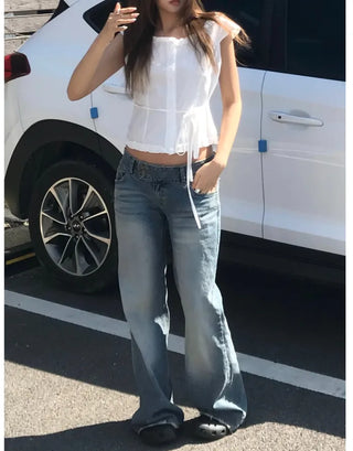 [2 colors] Plain blouse