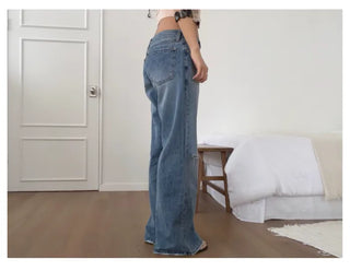 DAMAGE FLARE JEANS