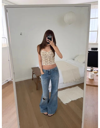 DAMAGE FLARE JEANS