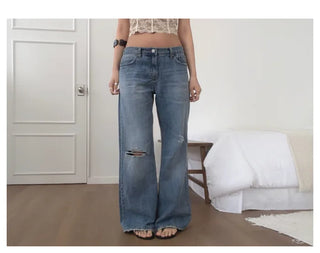 DAMAGE FLARE JEANS